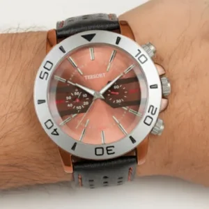 Men's Black Leather Belt Watch MRW11