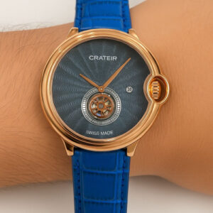 Men's Blue Leather Belt Watch MRW17