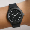 Men's Black Rubber Belt Watch MRW18