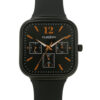 Men's Black Rubber Belt Watch MRW29