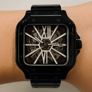 Men's Black Metal Belt Watch MRW39
