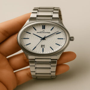 Men's Silver Metal Belt Watch MRW44