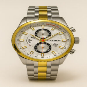 Men's Silver Gold Metal Belt Watch MRW58