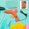 Professional 60 Watt Hot Melt Glue Gun with 5 Glue Sticks & On/Off Switch