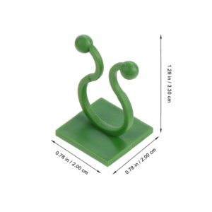 Plant Climbing Wall Fixture Clip Self-adhesive Hook (40 Pcs Set  With Plastic Box)