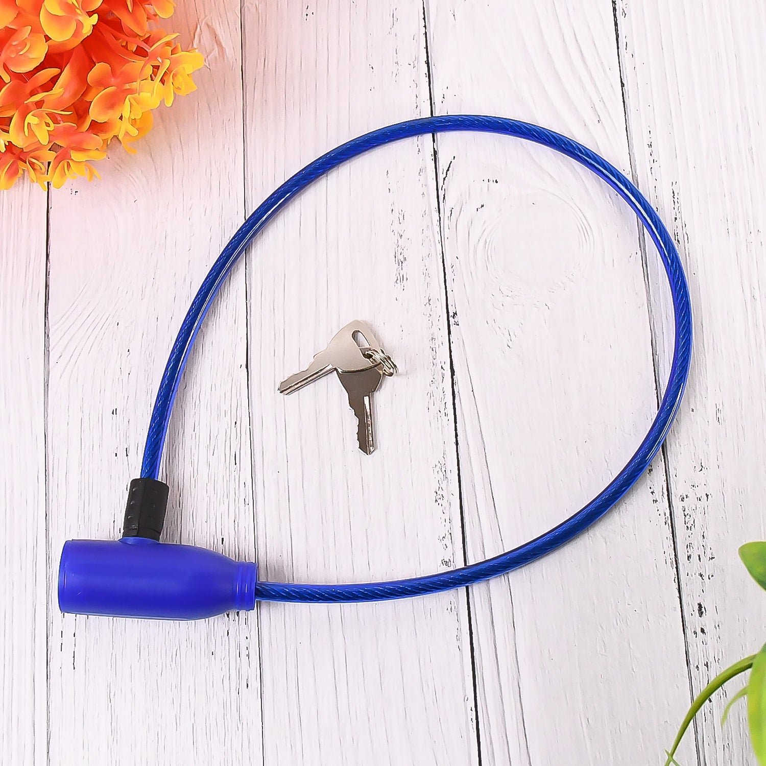 Heavy Duty Steel Cable Safety Lock with Keys