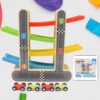 Wooden Car Racer Track Toy Set
