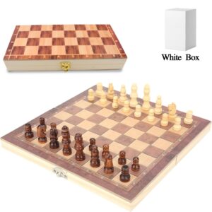 Foldable Wooden Chess Board Set