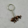 Walking Lion Metal Keychain