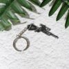 Metal Rifle Gun Shape Keychain