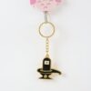 Golden Shivling Devotional Keychain