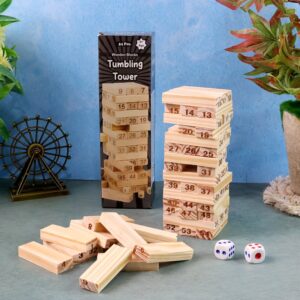 Wooden Tumbling Tower Balance Game