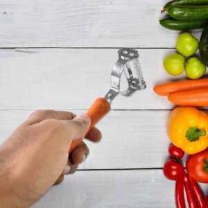 Vegetable and Fruit Peeler with Wooden Handle
