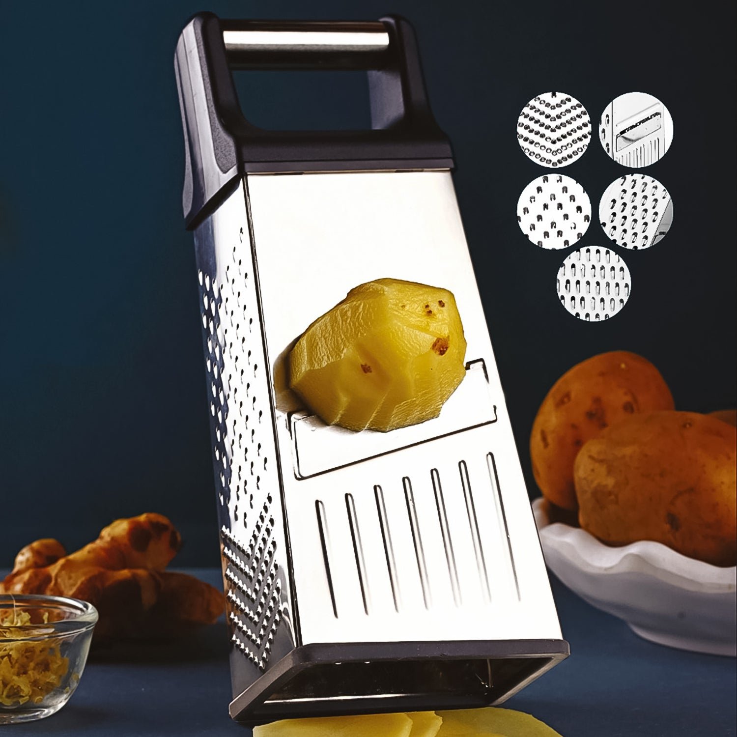 Multipurpose Stainless Steel Slicer Grater