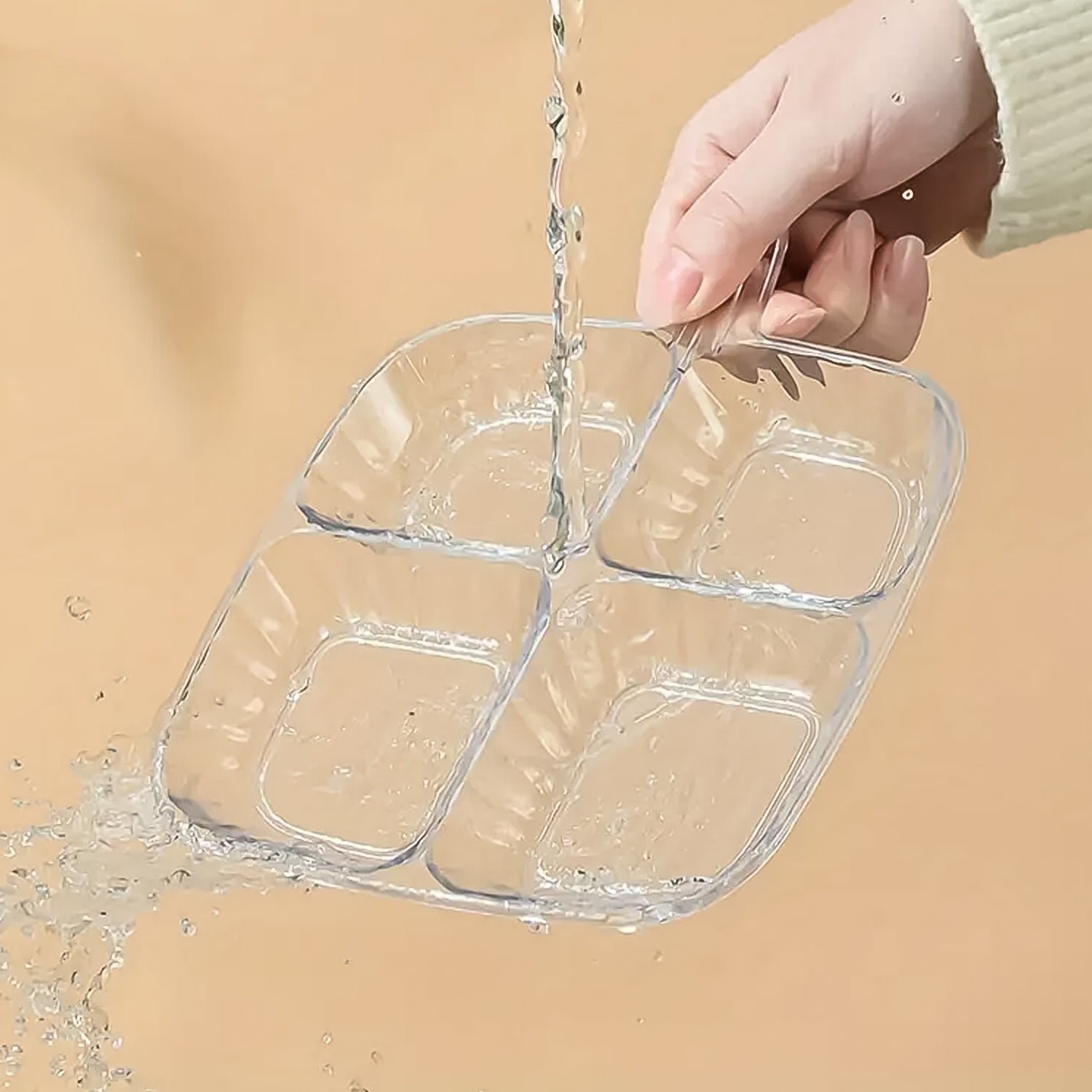 Plastic Compartment Kitchen Tray