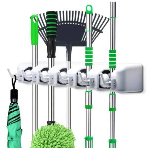 Wall Mounted Mop and Broom Organizer