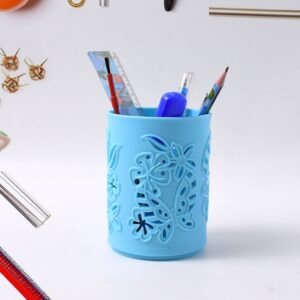 Office Desk Plastic Mesh Pen Holder