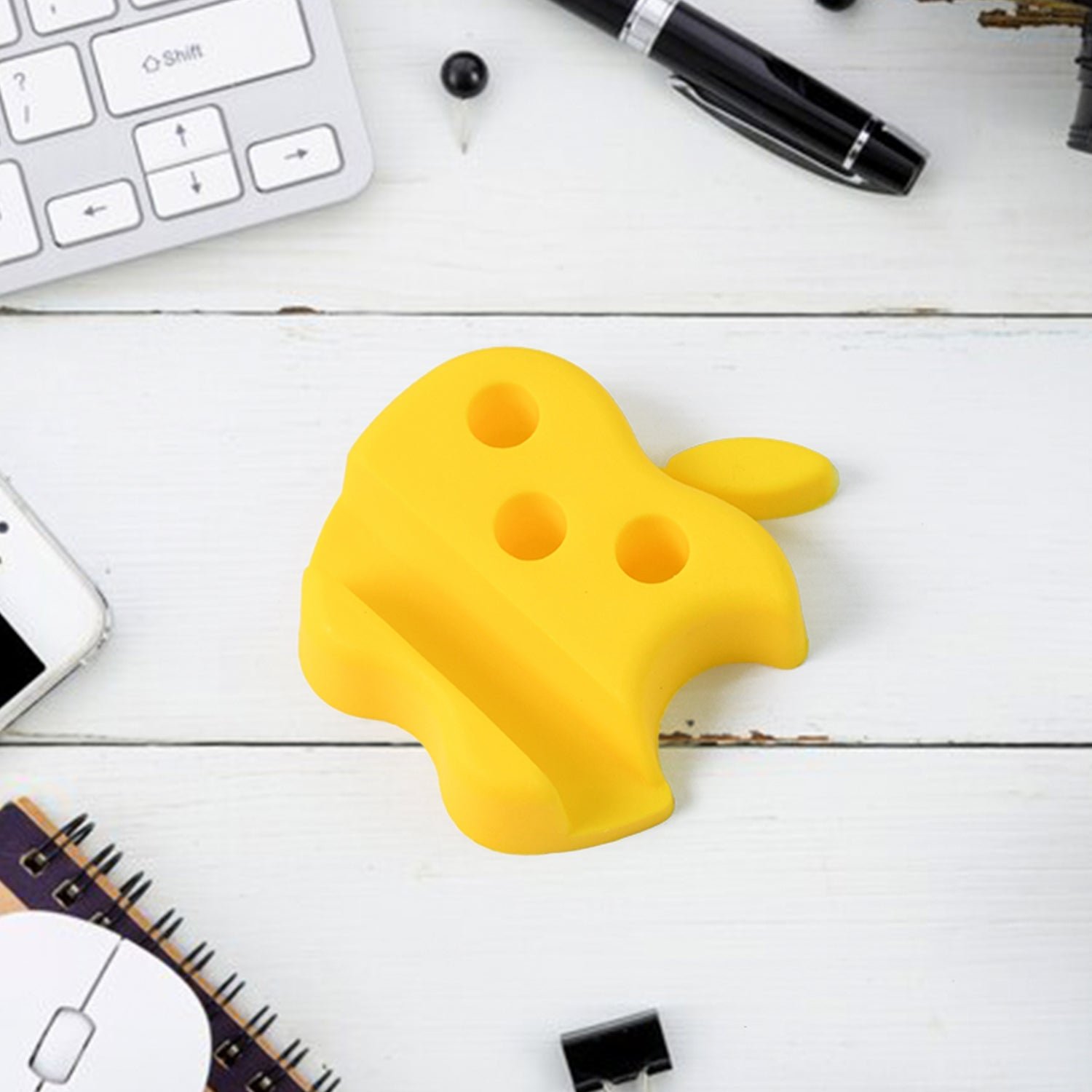 Apple Shape Mobile Stand with Pen Holder