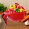 Plastic Strainer Bowl With Handle