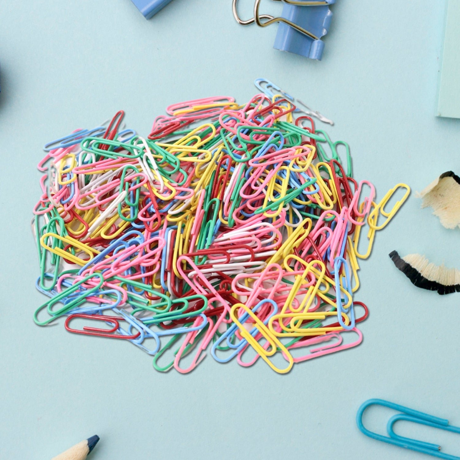 Coated Paper Clips Set