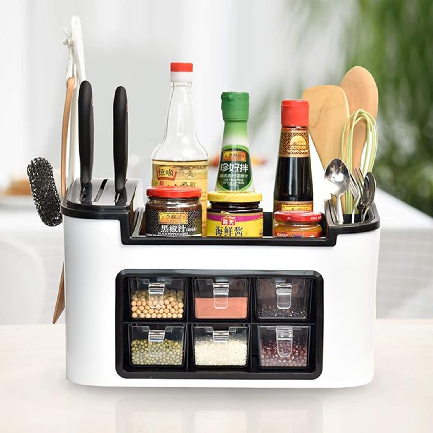Multifunctional Kitchen Storage Organizer Rack