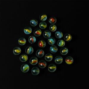 Glass Playing Marbles Set