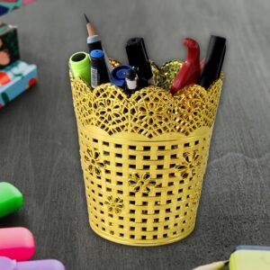 Office Desk Metal Mesh Pen Holder