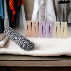 Cloth Drying Rope with Clips