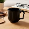 Plastic Coffee Mug with Handle Black