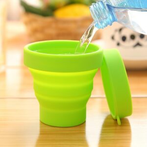 Silicone Foldable Travel Cup with Lid