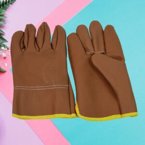 Leather Gardening Safety Gloves