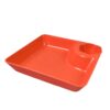 Plastic Plate with Dipping Saucer