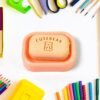 Soap Shaped Erasers With Storage Case
