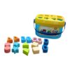 Baby First Block Shape Sorting And Stacking Toy