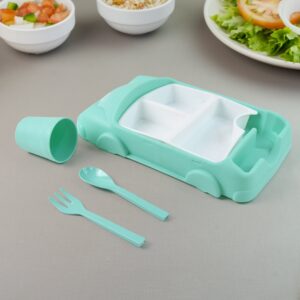 Kids Car Shape Dinnerware Set