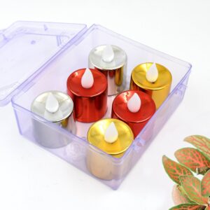 LED Diya Tea Light Candle Set