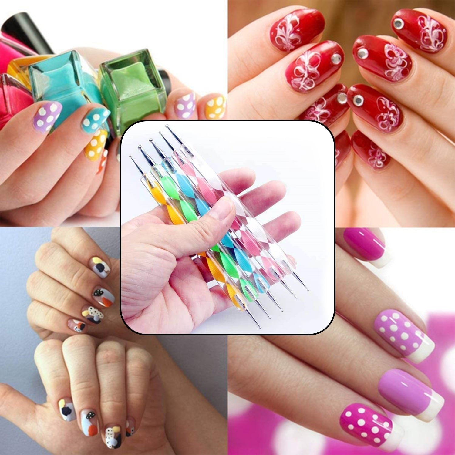Nail Art Dotting Pen Set