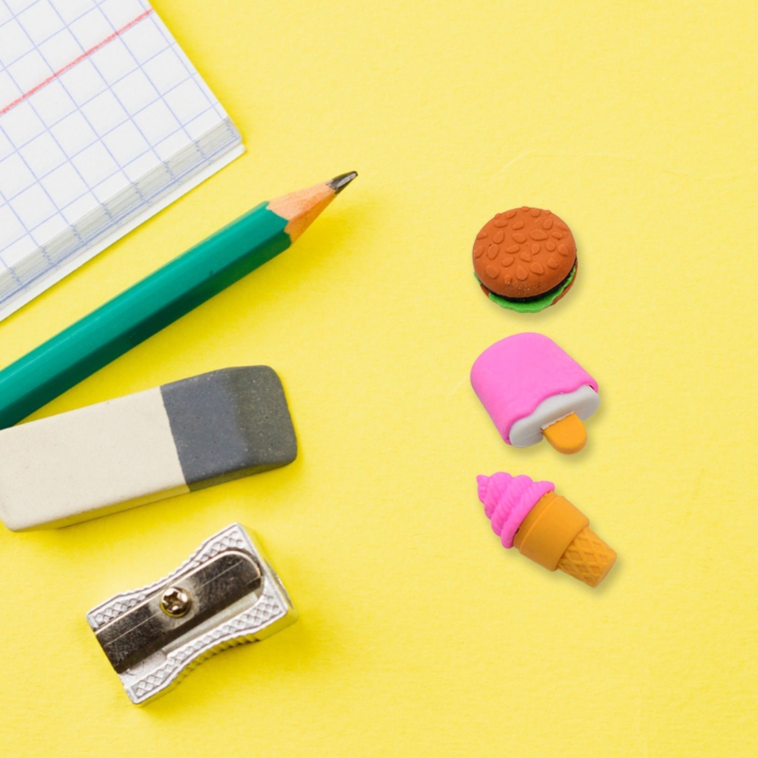 Fancy Colorful Eraser Set