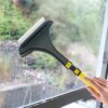 Mesh Cleaning Brush with Wiper and Extended Handle