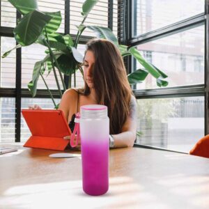 Motivational Glass Water Bottle