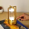 Rechargeable Crystal Lantern Table Lamp