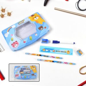 Cartoon Metal Compass Pencil Box