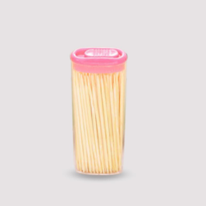 Bamboo Toothpicks With Dispenser Box
