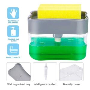 Liquid Soap Dispenser with Sponge Holder