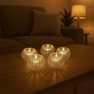 Crystal Design LED Flameless Tealight Candles
