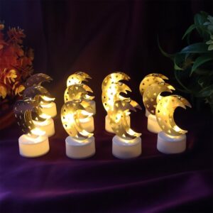 Moon Shaped Decorative Flameless LED Candles