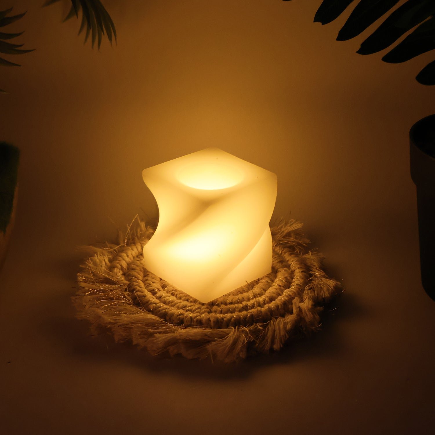 Square Shape LED Tealight Candle Set