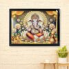 Lord Ganesha Framed Wall Painting