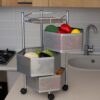 Hexagon Kitchen Storage Trolley