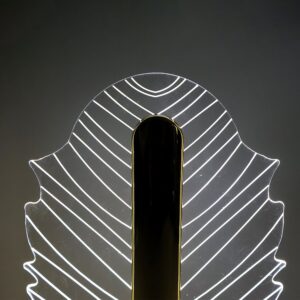 Leaf Shape Crystal Table Lamp